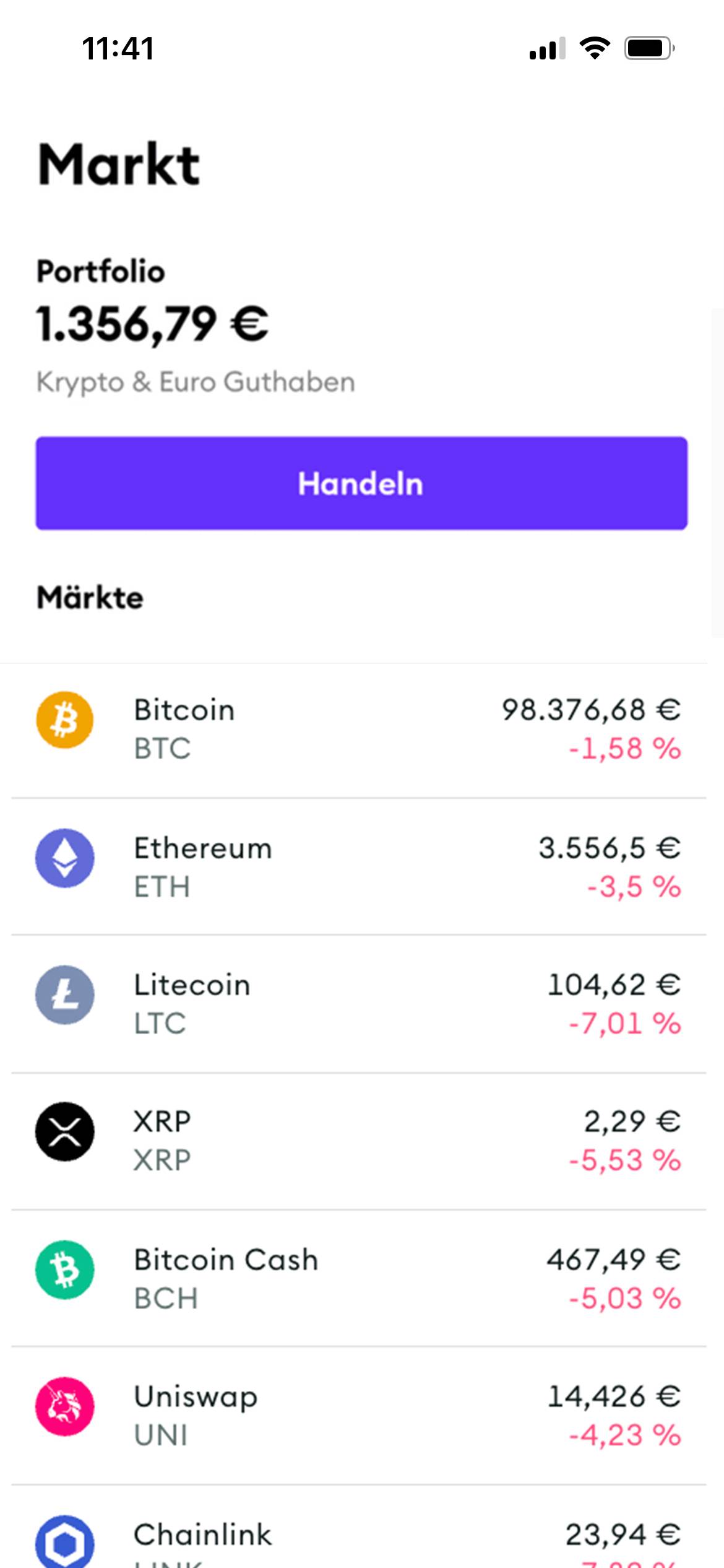 Screenshot BSDEX