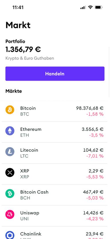 Screenshot BSDEX