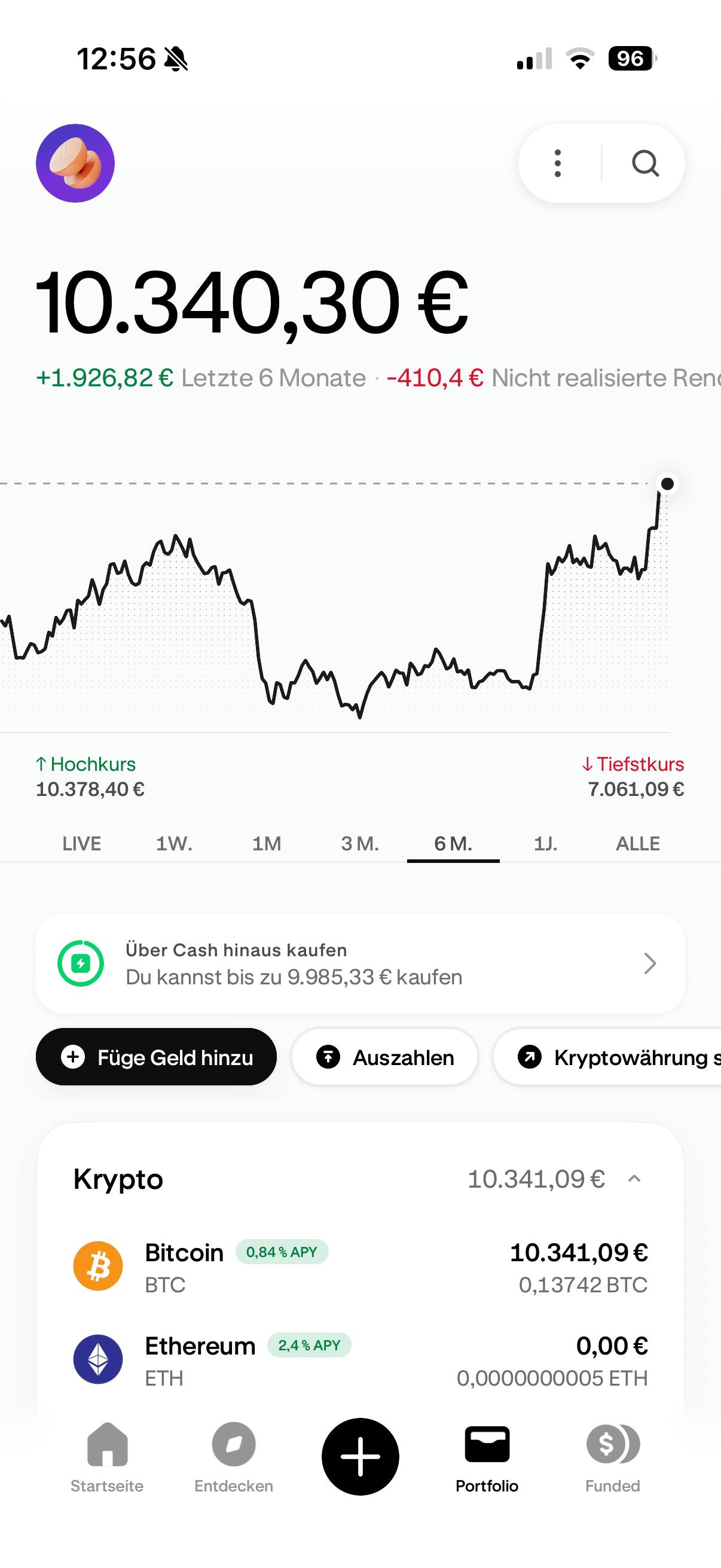Vorschau der Kraken App