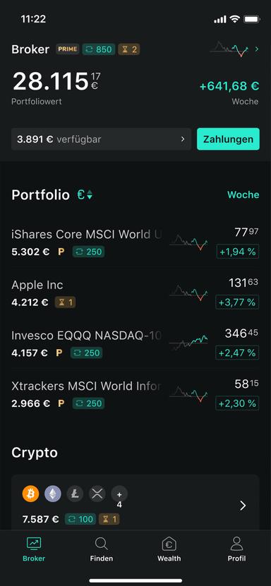 Screenshot Scalable Capital