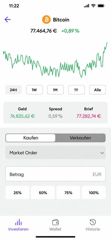 Kurse in der BSDEX App verfolgen