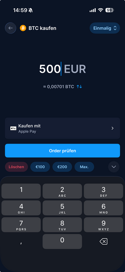 Krypto in der Crypto.com App kaufen