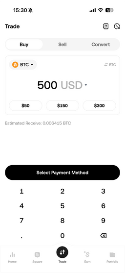 Krypto in der KuCoin App kaufen