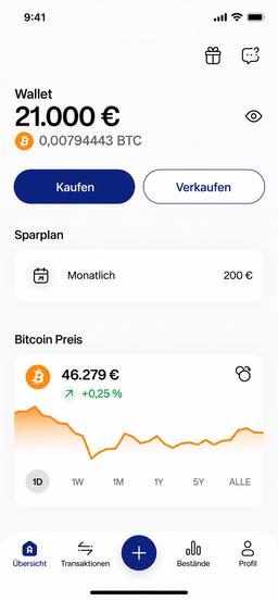 Portfolio in der Relai App
