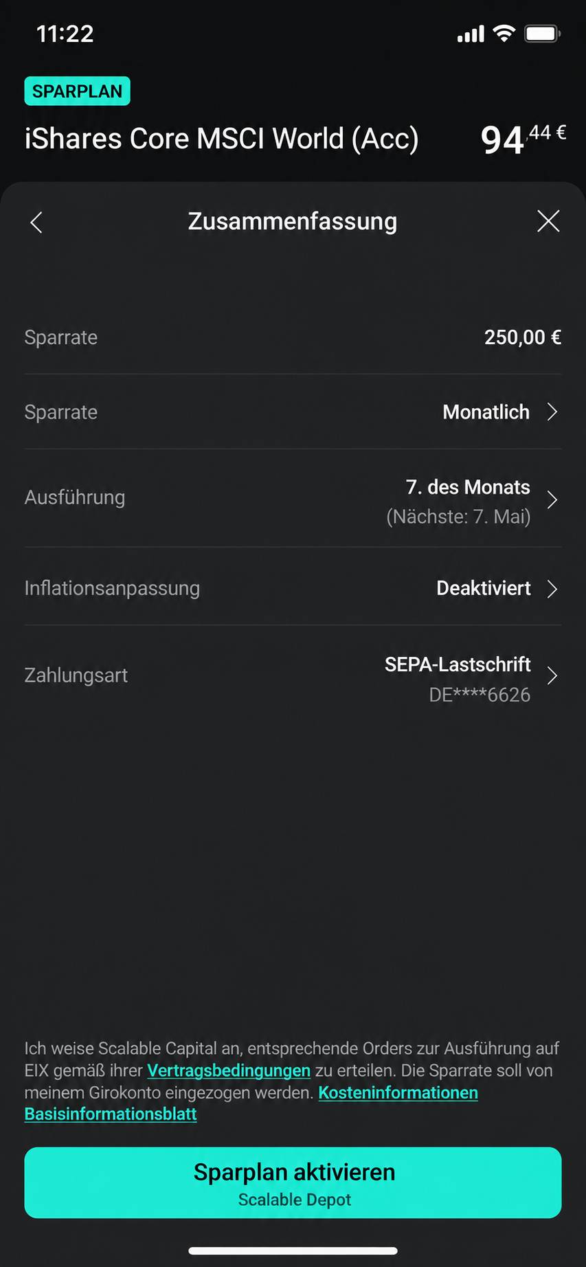 Screenshot Krypto kaufen