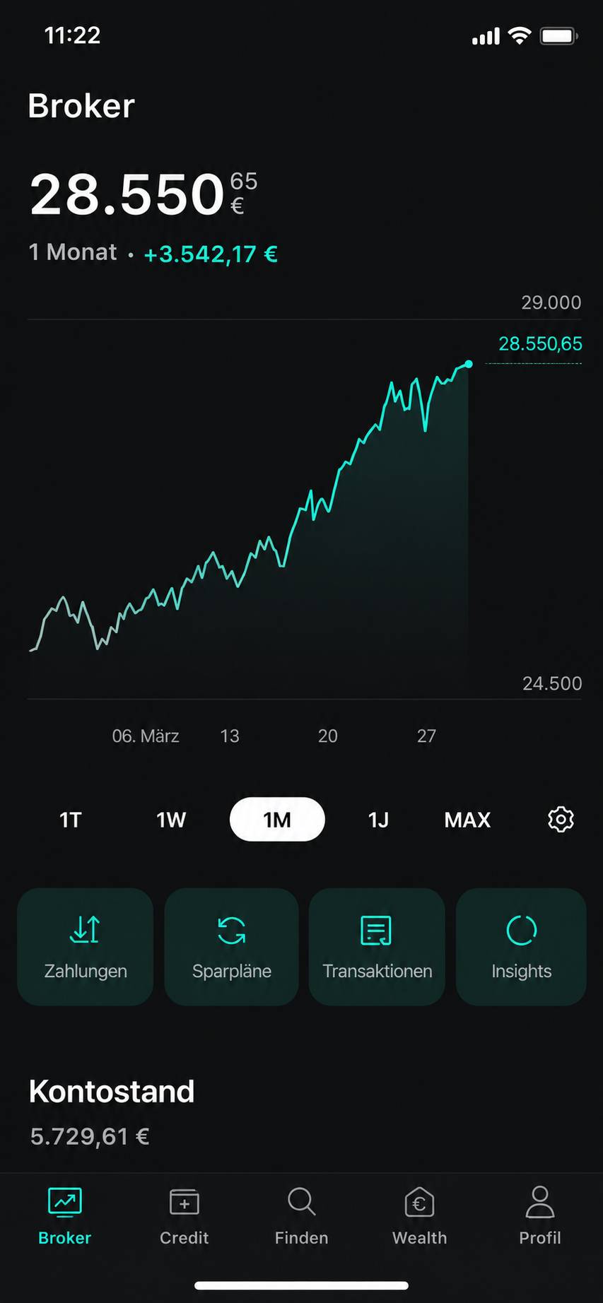 Screenshot Dein Portfolio
