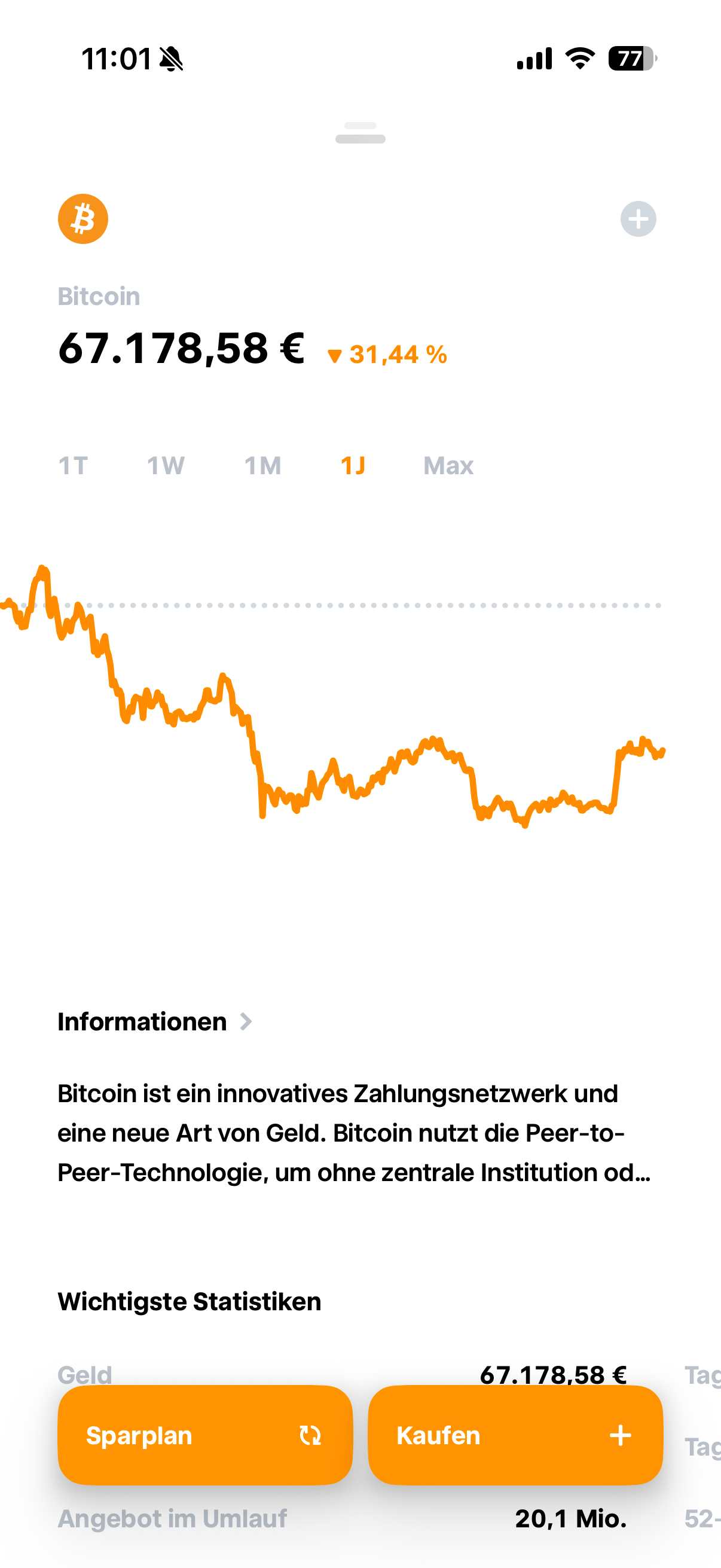 Screenshot Kurse verfolgen